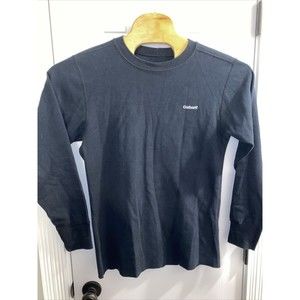 Carhartt Long Sleeve Thicker Shirt Crewneck Black Large Cotton Small Logo